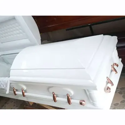Casket Arm 8522 in Antique Copper and Screw Rod Metal Handle For Casket detail view