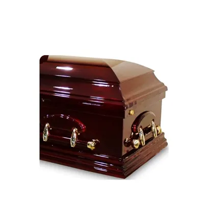 Casket Arm 8501 For Funeral Casket Handle Swing Oval Shape Bar In Antique Brass Color detail view