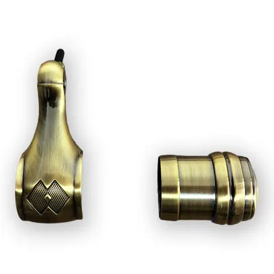 Zinc Alloy Casket Handle End Tip 8513 by Die Casting and Electronic Plated in Metal Hardware for Casket detail view