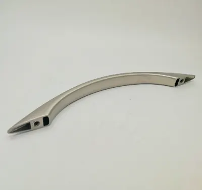 Italy coffin handle 1047 in satin nickel plated and funeral hardware detail view