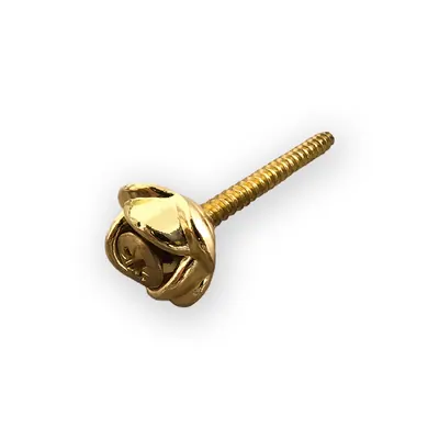 Shining Gold Wooden Coffin Screw and Rose Design for Coffin Lid Decoration (ref 8024) finish detail