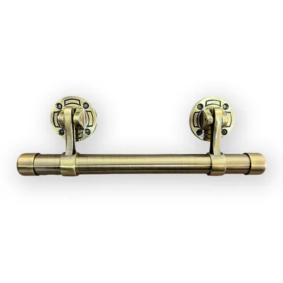Funeral Coffin Handle 1071-3 With 25mm Round Bar and Durable Antique Brass Color