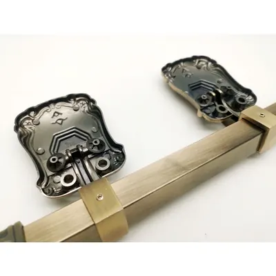 Antique Coffin Handles 1005 funeral handle and fittings in metal material (ref 1005AB) finish detail