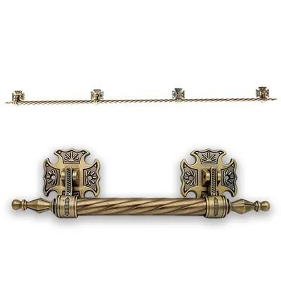Funeral supplier and long bar handle for wooden coffin and casekt 1004-1.8M in Antique brass plated with customized length