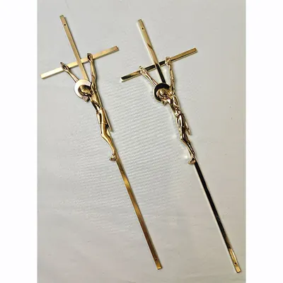 Metal Crucifix 8053 Size 56x17cm For Italy Coffin and Casket Decoration side view