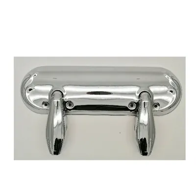Casket Handles and Swing Arm 8533 With Adapter 1-1/4 inch Oval, Antique Finish side view