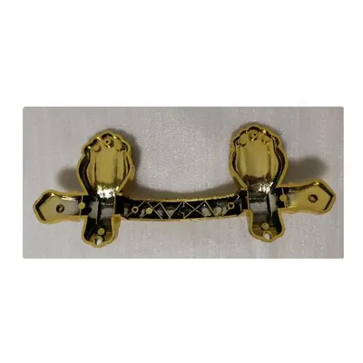 York coffin handle in pp recycle materail 9004, gold color and well decoration for cremation side view