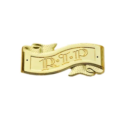 Plastic decoration set for coffin in set H9001 full set of coffin handle, crucifix, RIP and thumbscrew alternative view