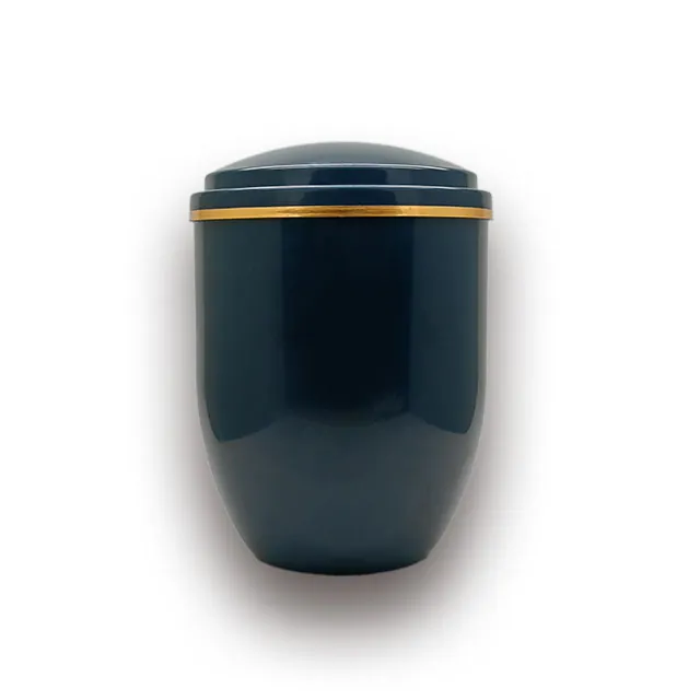 ABS Plastic Material Funeral Ash Urn For Cremation to Human Ash Container in Dark Blue Color (ref PA001-2)