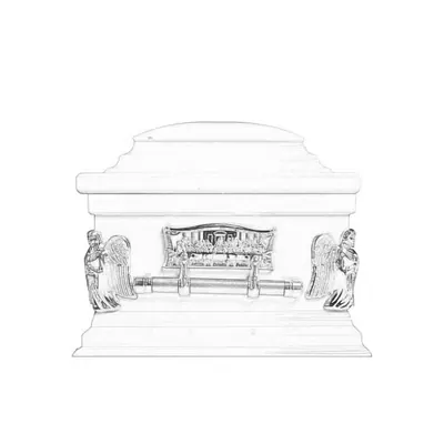 Last supper design casket handle 2007 in gold color side view